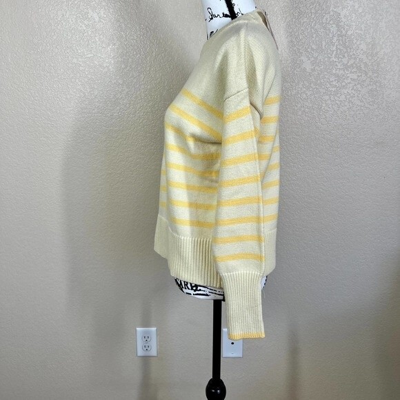 Philosophy women sweater yellow crew neck long sleeve sweater size M boho baddie - Picture 9 of 12